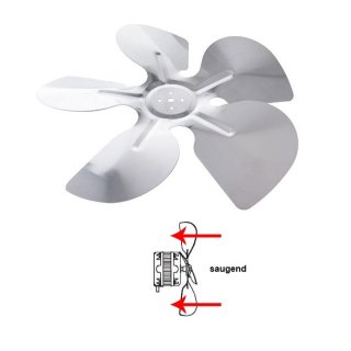 Alu Lüfter, Propeller, Lüfterrad, Ventilator für ELCO Lüfter saugend - verschiedene Größen 172 mm