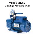 Vakuumpumpe VALUE V-i220SV 2-stufig 51 l/min
