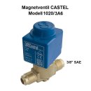 Magnetventil CASTEL 1020/3A6 3/8" SAE Bördel inkl. Spule