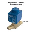 Magnetventil CASTEL 1064/4A6 1/2" SAE Bördel inkl. Spule