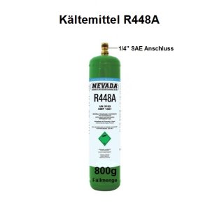 Kältemittel R448A Mehrwegflasche 800g - 1/4" SAE