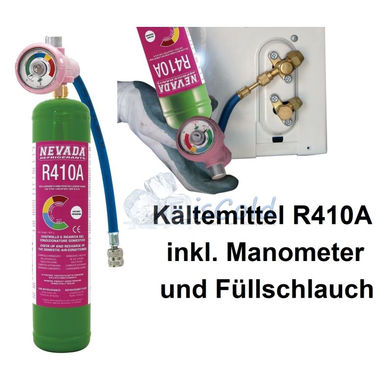 R410a DIY 1lt - Zylinder inkl DIY Manometer NEU 