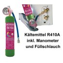 Kältemittel R410A DIY-Kit 800g Füllmenge + Manometer