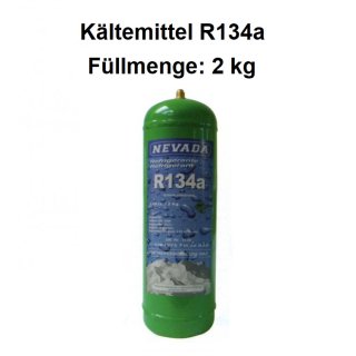 K&auml;ltemittel R134a F&uuml;llmenge 2 kg Eigentumsflasche nachf&uuml;llbar