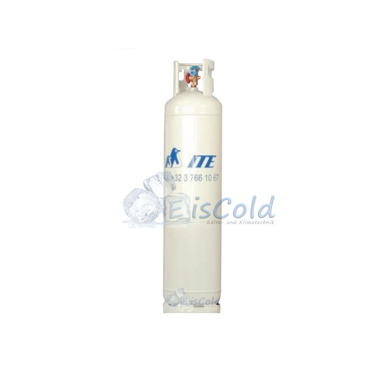 Leerflasche 12,5L mit Doppelventil 1/4 SAE Kältemittelflasche Recyclingflasche 
