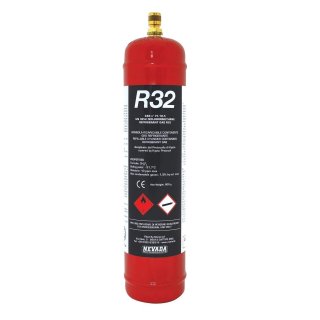 Kältemittel R32 Mehrwegflasche 780g Füllmenge Flasche gefüllt ohne Ventil Anwendung durch eine zertifizierte Person