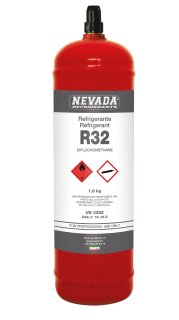 Kältemittel R32 Mehrwegflasche 1,8 Kg Füllmenge Flasche gefüllt ohne Ventil Ja, ich bin zertifiziert