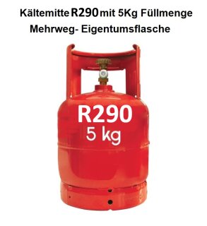 Kältemittel R290 Mehrwegflasche mit 5 Kg Füllmenge
